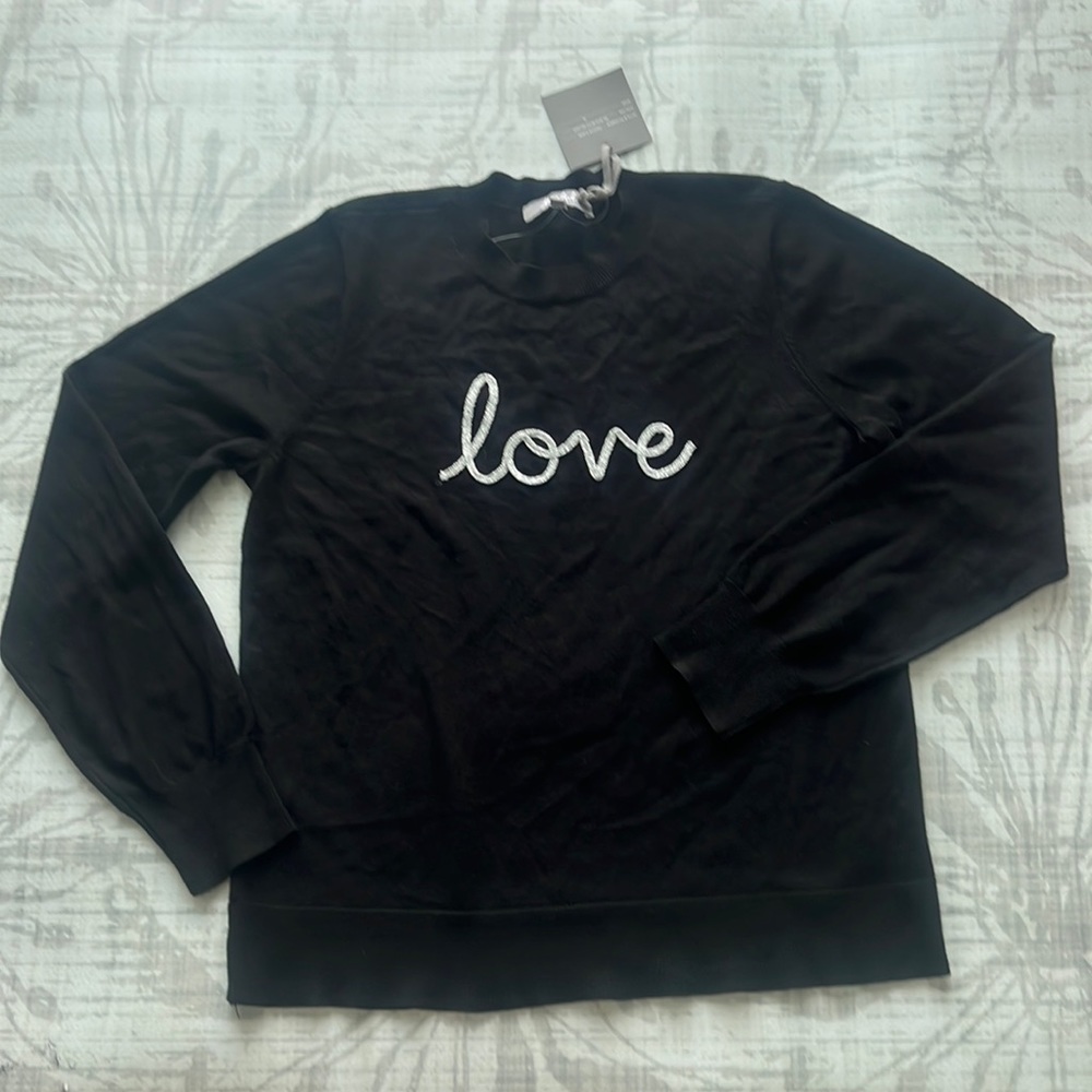 Marled Black Sweaters (Love) S
